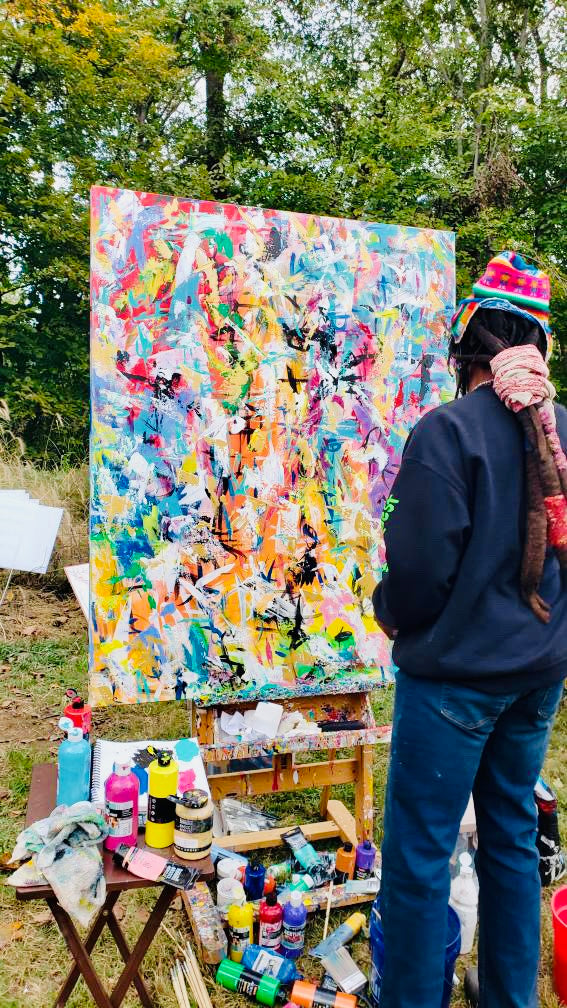 Spontaneous Combustion (Live Painting for Washington Performing Arts)