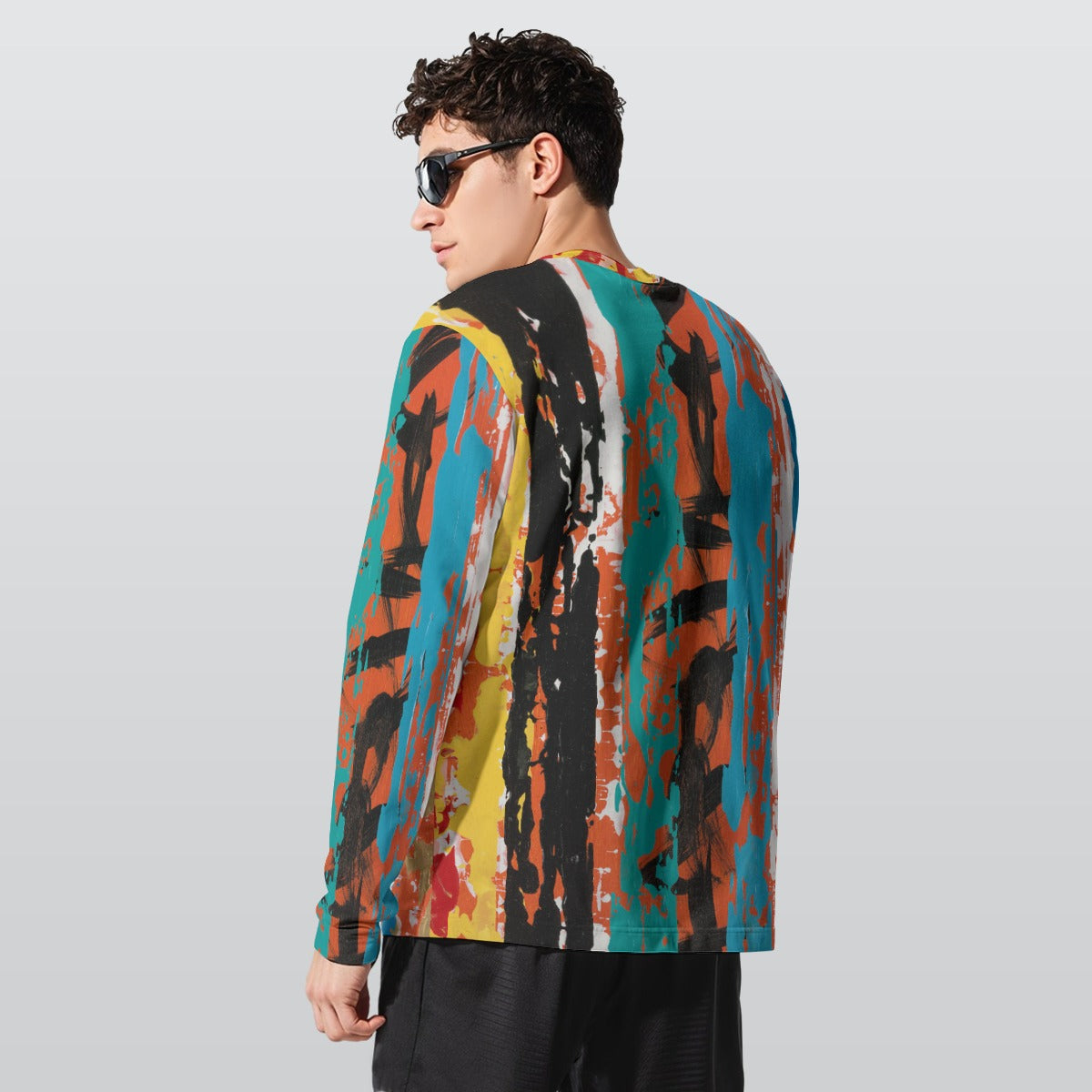 Visual Juju 2 All-Over Print Long Sleeve T-Shirt Cotton
