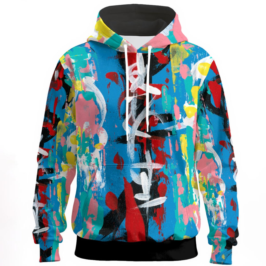 Visual Juju 4 All-Over Print Unisex Pullover Hoodie Cotton