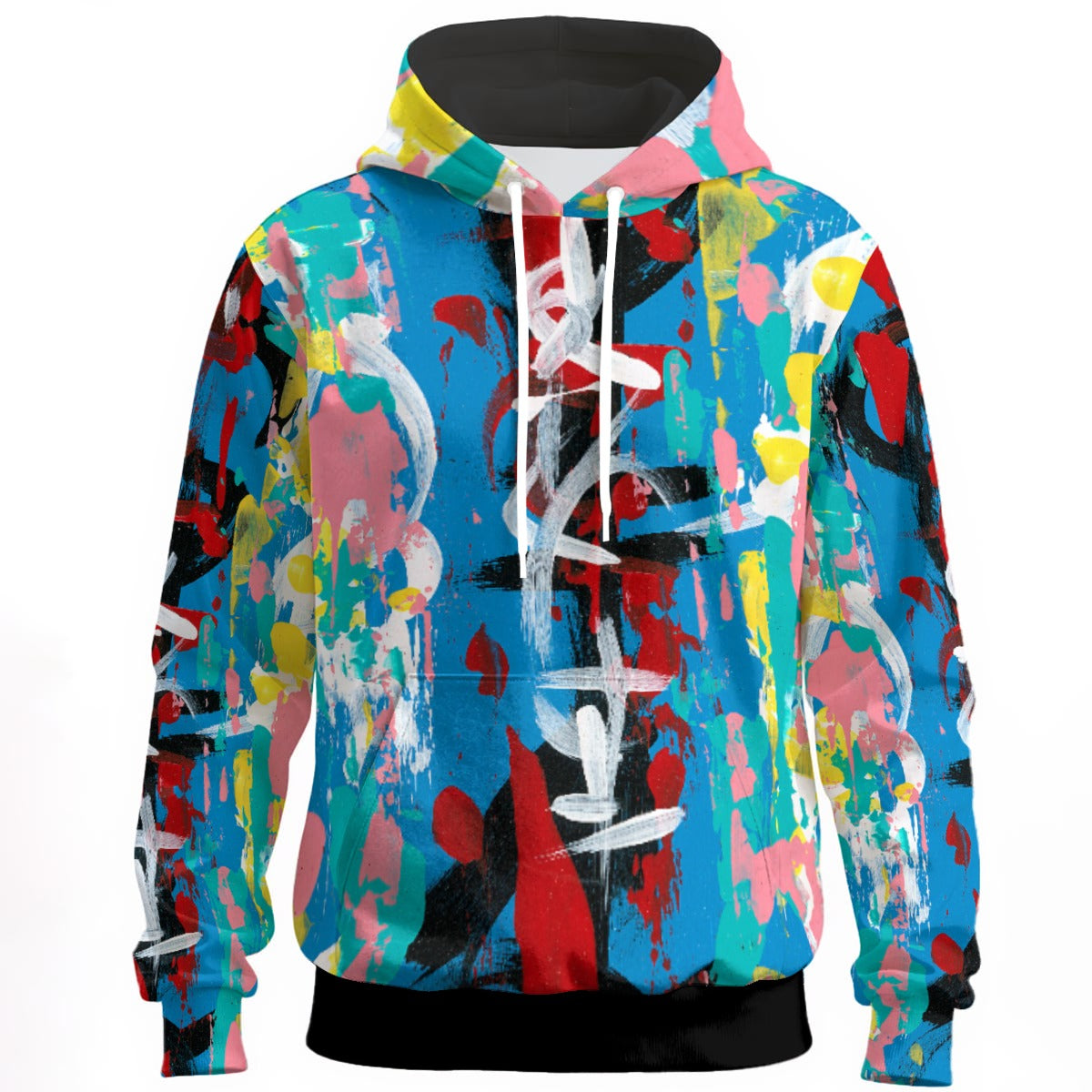 Visual Juju 4 All-Over Print Unisex Pullover Hoodie Cotton