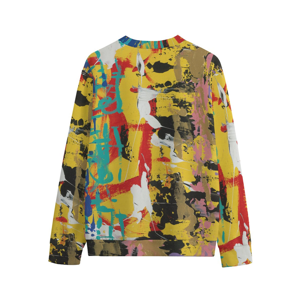 Visual Juju 3 All-Over Print Sweatshirt Cotton