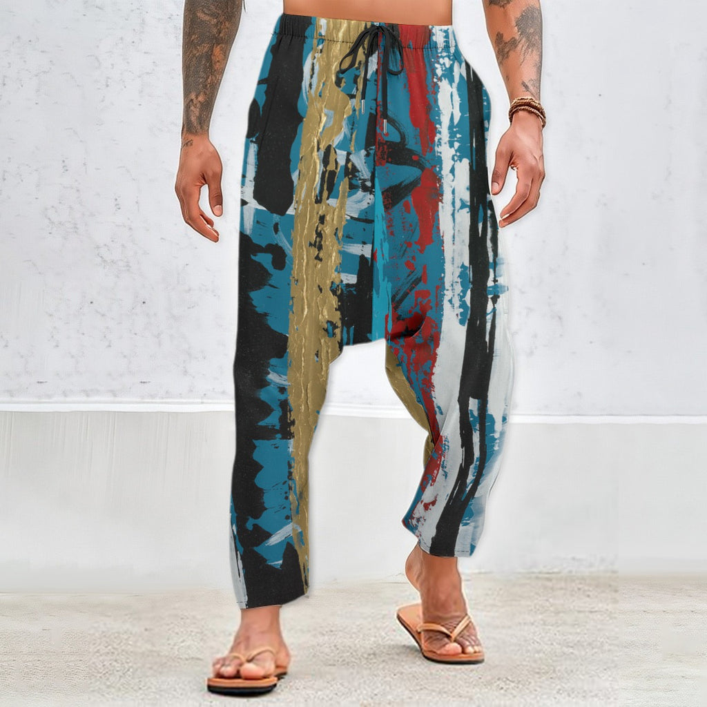 Visual Juju 1 All-Over Print Harem Pants 100% Cotton