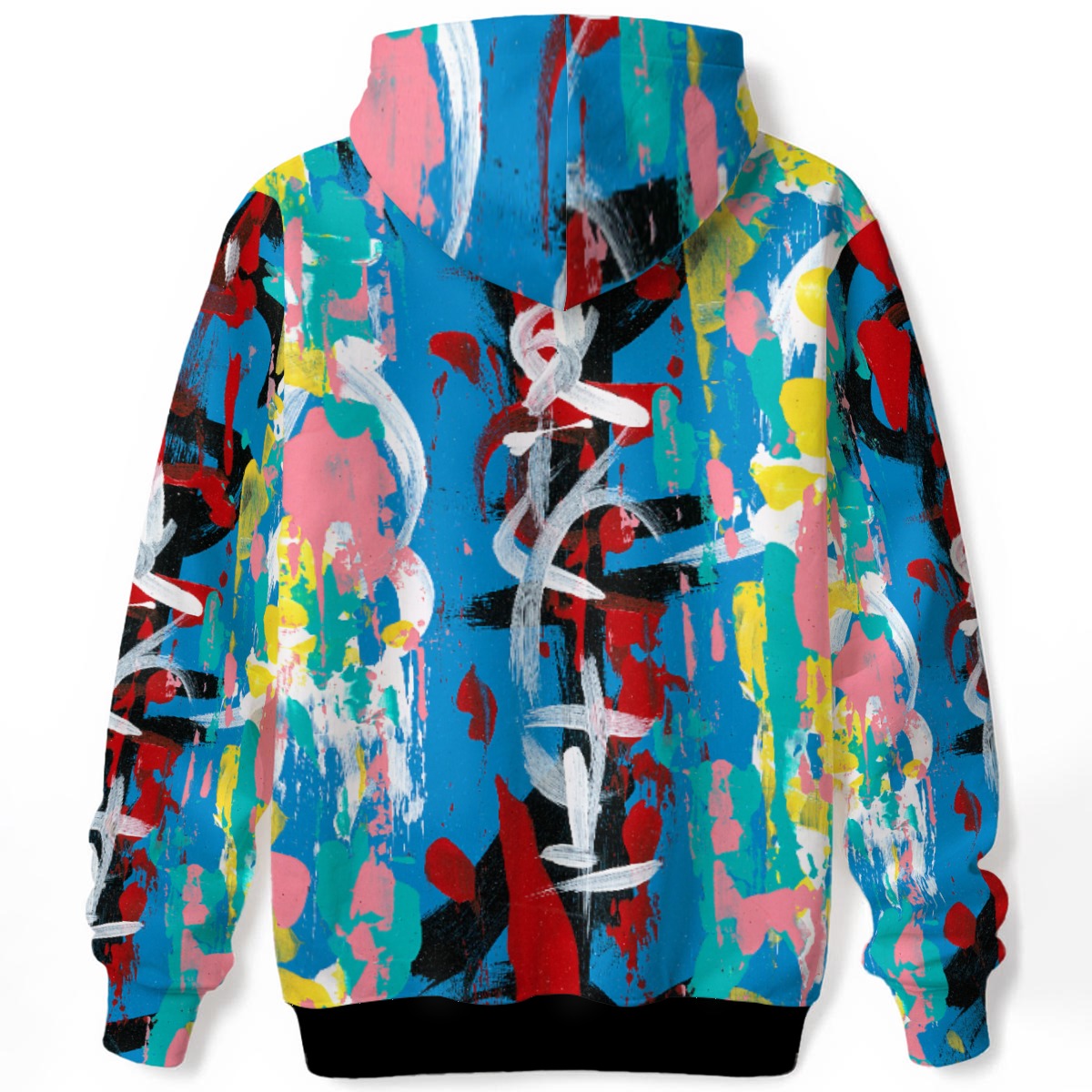 Visual Juju 4 All-Over Print Unisex Pullover Hoodie Cotton
