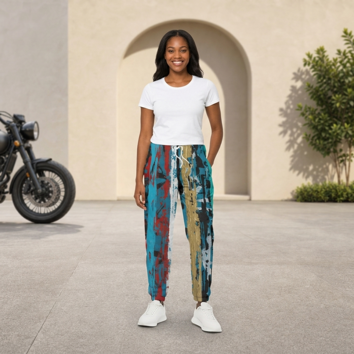 Visual Juju 1 All-Over Print Unisex Pants Cotton