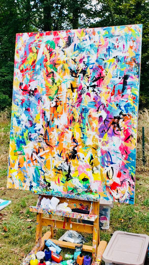 Spontaneous Combustion (Live Painting for Washington Performing Arts)
